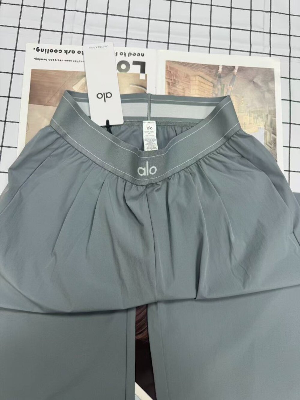ALO Yoga Suit Up Pants 😝 Steel Grey Size:XXS 💘Casual Style nwt & authentic - Picture 5 of 7